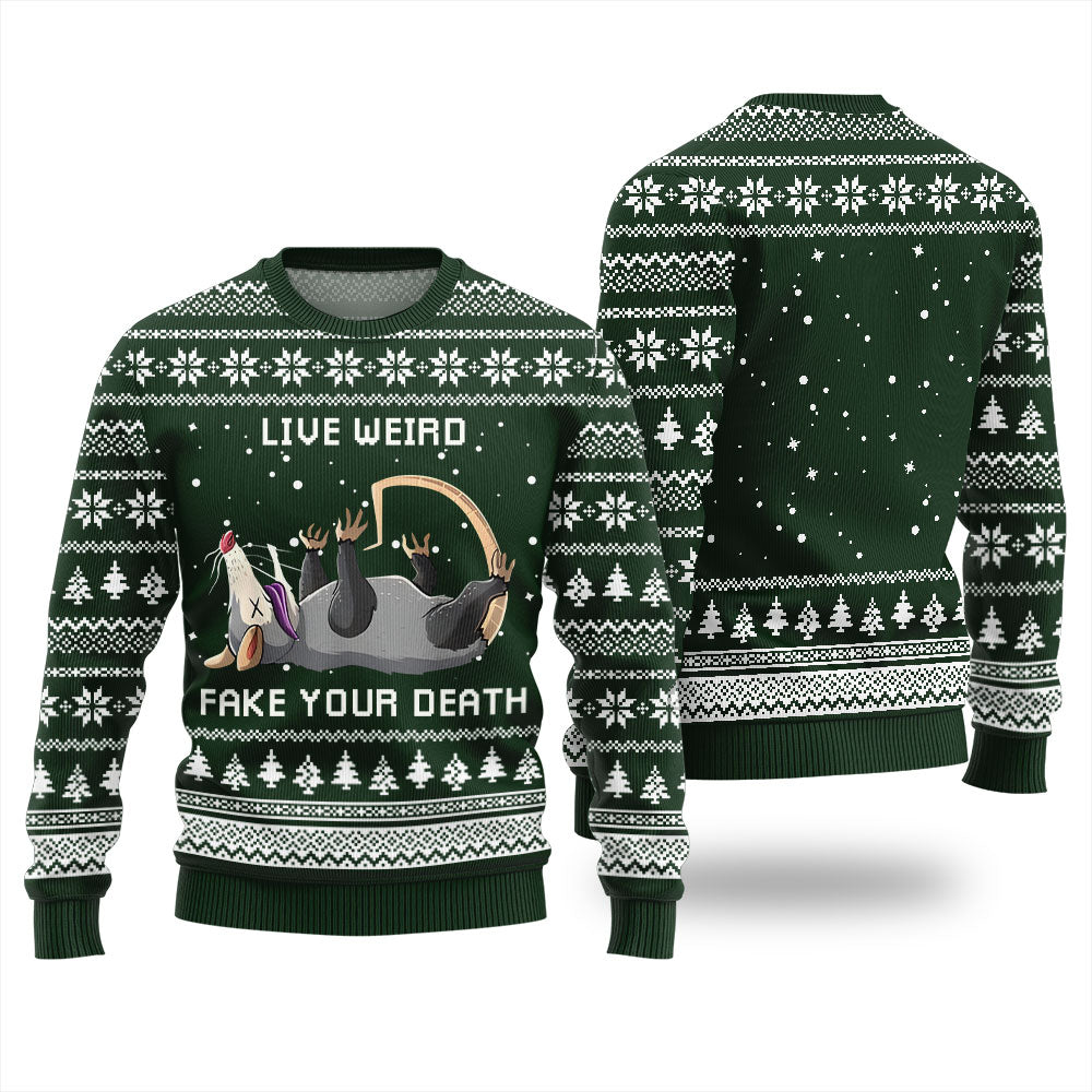 Opossum Funny Ugly Christmas Sweater