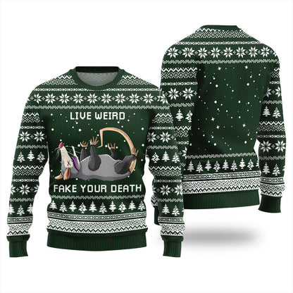 Opossum Funny Ugly Christmas Sweater