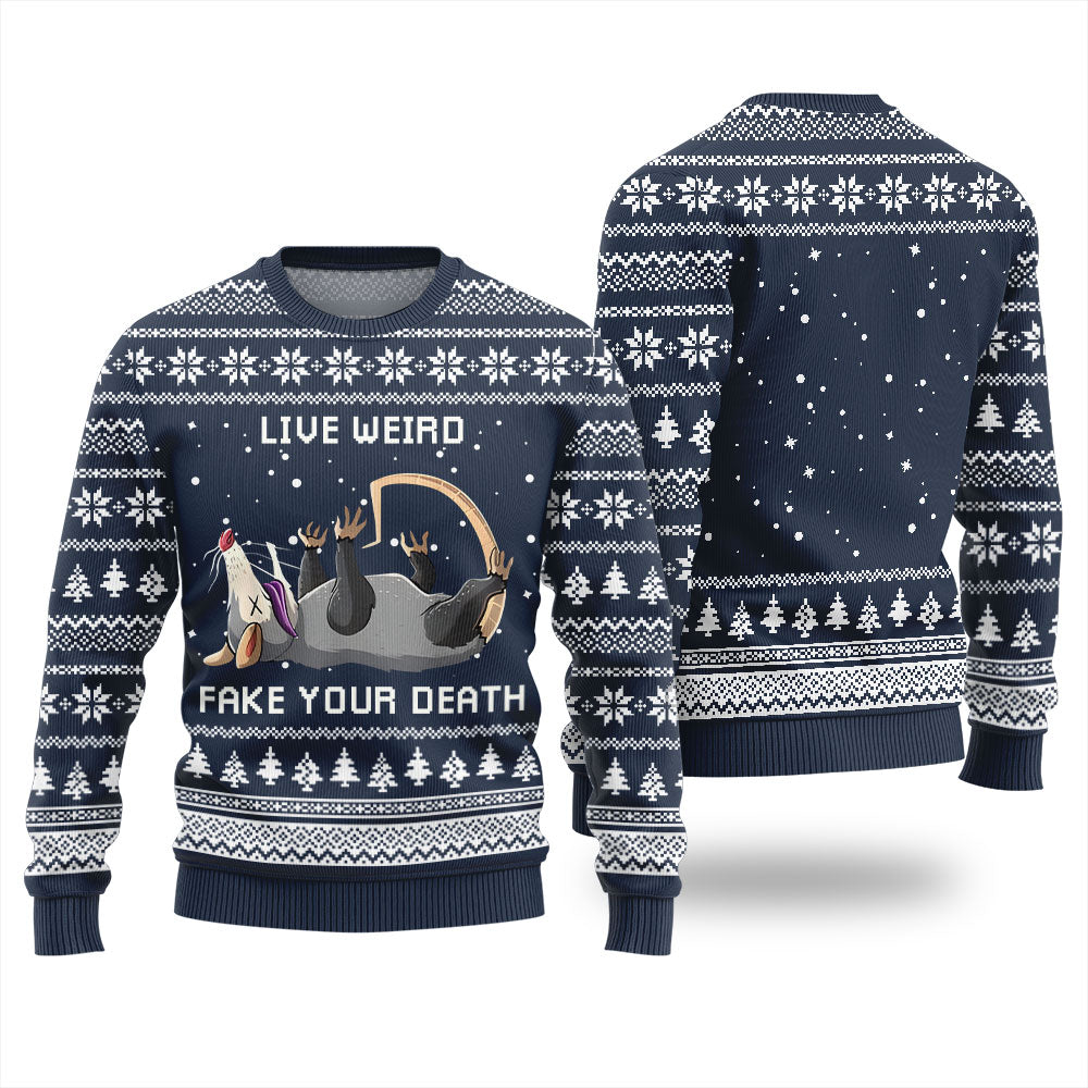 Opossum Funny Ugly Christmas Sweater