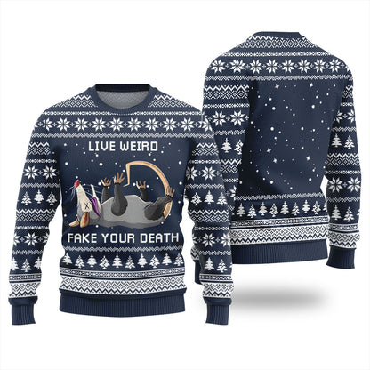 Opossum Funny Ugly Christmas Sweater