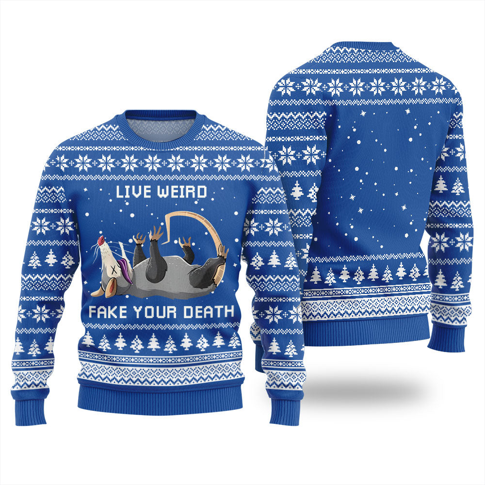 Opossum Funny Ugly Christmas Sweater