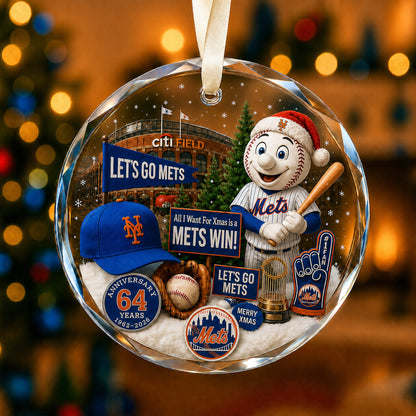All Baseball Teams Christmas Glass Ornament  With Red Gift Box | 5to9vibe