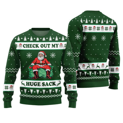 Naughty Santa Humor Ugly Christmas Sweater