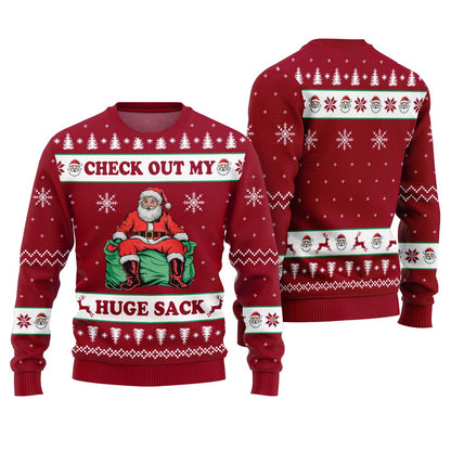 Naughty Santa Humor Ugly Christmas Sweater