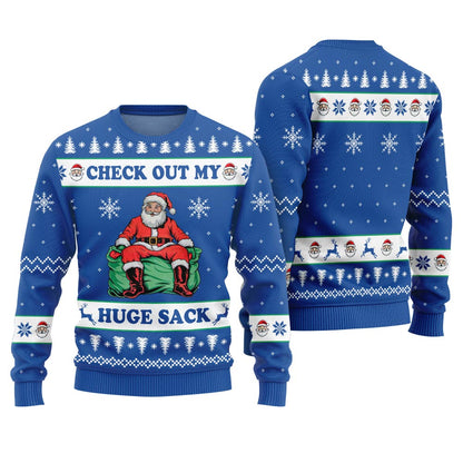 Naughty Santa Humor Ugly Christmas Sweater