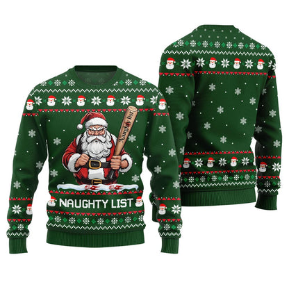 Naughty List Santa Ugly Christmas Sweater