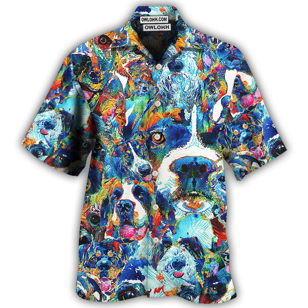 Hawaiian Shirt / Adults / S Dog Lover Delight Art Style - Hawaiian Shirt 