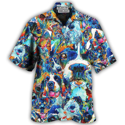 Hawaiian Shirt / Adults / S Dog Lover Delight Art Style - Hawaiian Shirt 
