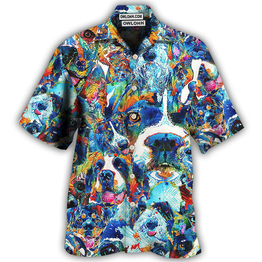 Hawaiian Shirt / Adults / S Dog Lover Delight Art Style - Hawaiian Shirt 