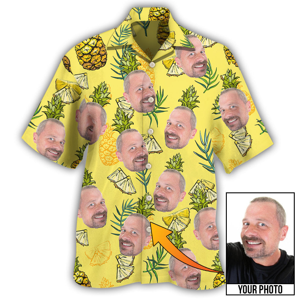 3 / Adults / S Face Funny Style Custom Photo - Hawaiian Shirt 