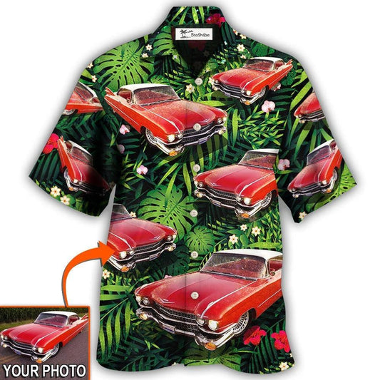 Hawaiian Shirt / Adults / S Car Eldorado Car Classic Tropical Flower Custom Photo - Hawaiian Shirt 