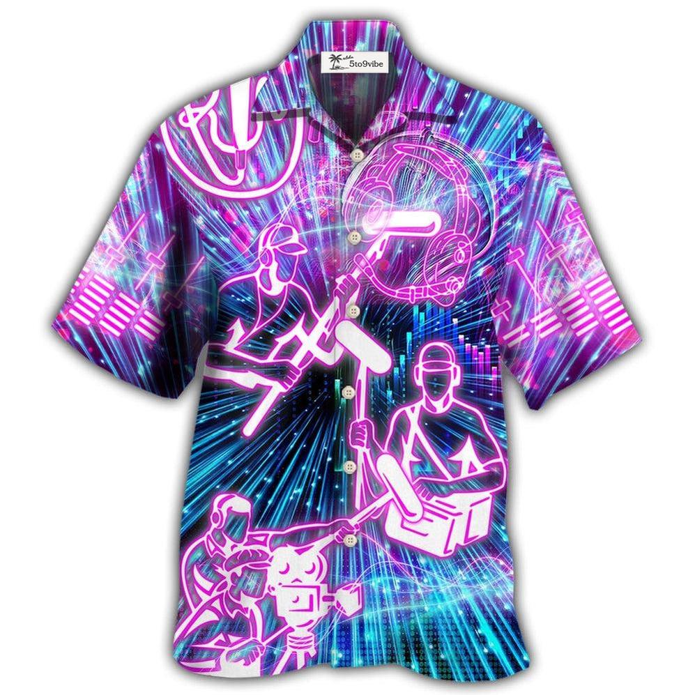 Hawaiian Shirt / Adults / S Sound Engineer Neon Style - Hawaiian Shirt 