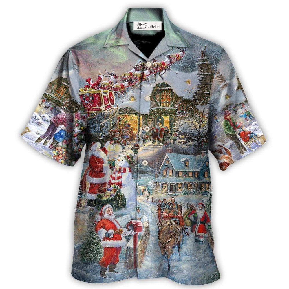 Christmas Wonderful Time Of The Year Santa Claus Coming - Hawaiian Shirt 