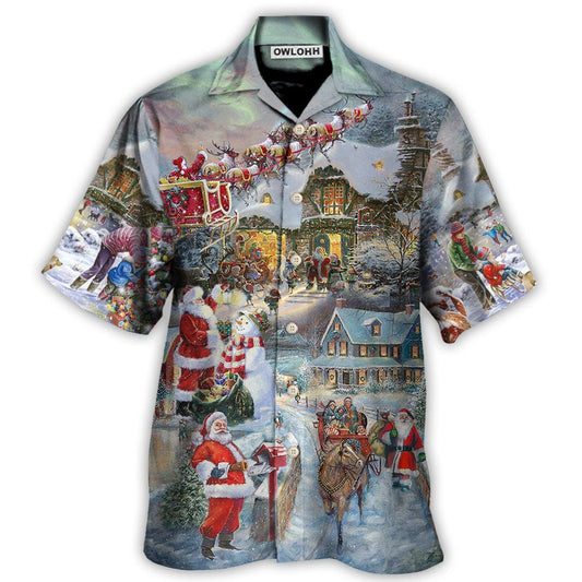 Christmas Wonderful Time Of The Year Santa Claus Coming - Hawaiian Shirt 
