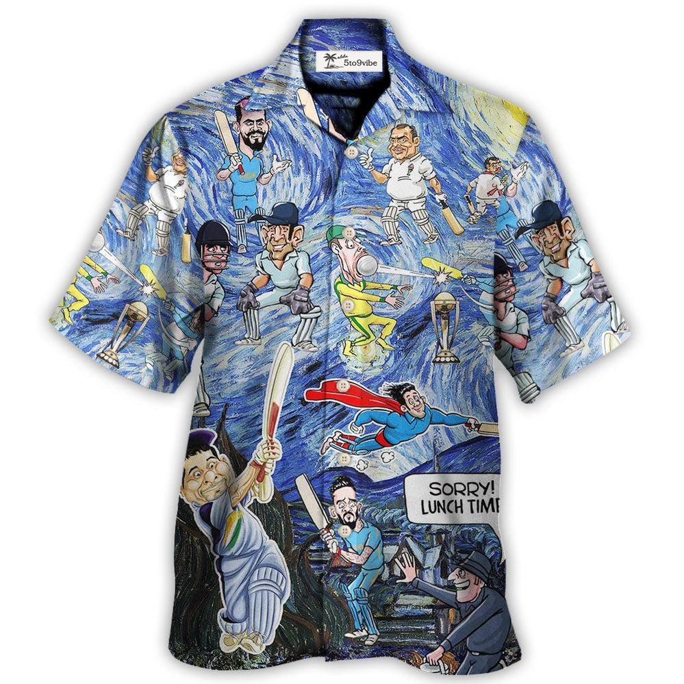 Cricket Sport Funny Play Amazing Starry Night Style - Hawaiian Shirt 