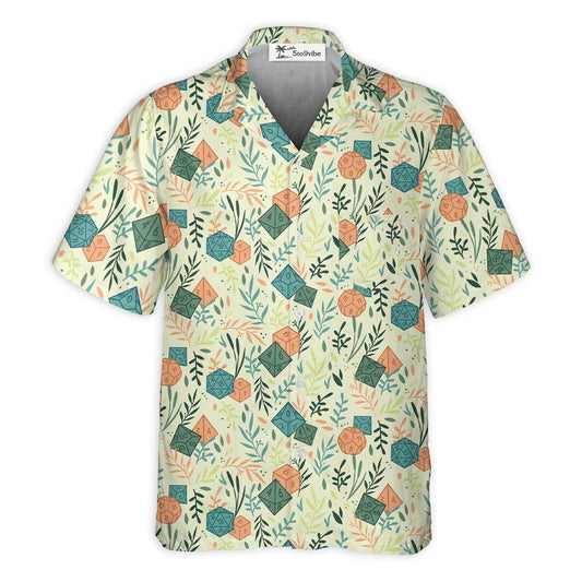 DnD Dice Plants Pattern - Hawaiian Shirt 