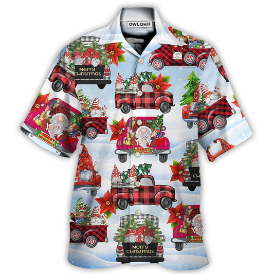 Hawaiian Shirt / Adults / S Gnome And Christmas Truck Merry Xmas - Hawaiian Shirt 
