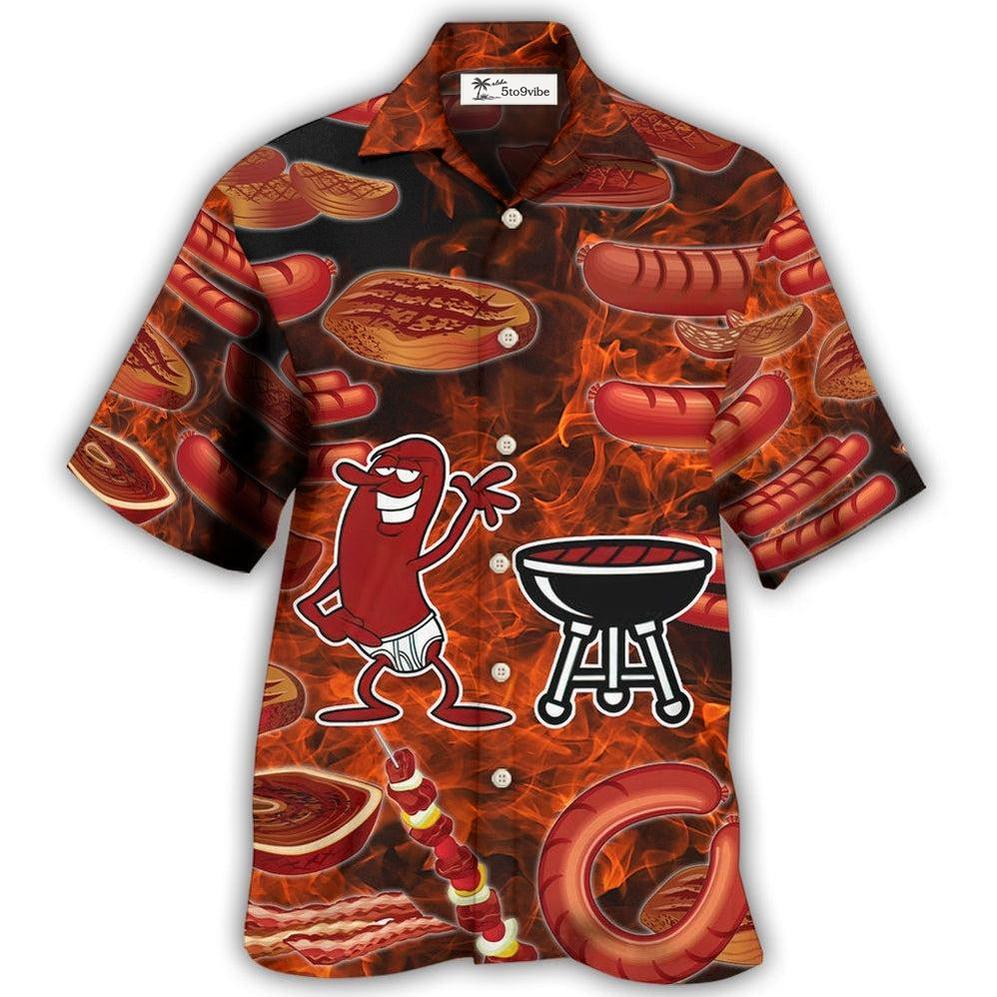 Hawaiian Shirt / Adults / S Food Sausage It's Not A Party - Hawaiian Shirt 