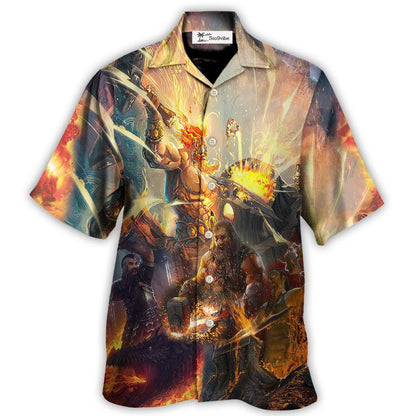 Hawaiian Shirt / Adults / S Blacksmith God Of Craftsmen Artisans Fire - Hawaiian Shirt 