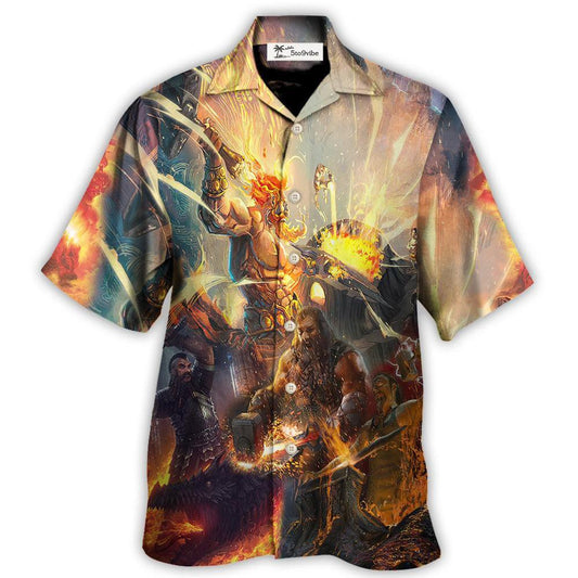 Hawaiian Shirt / Adults / S Blacksmith God Of Craftsmen Artisans Fire - Hawaiian Shirt 