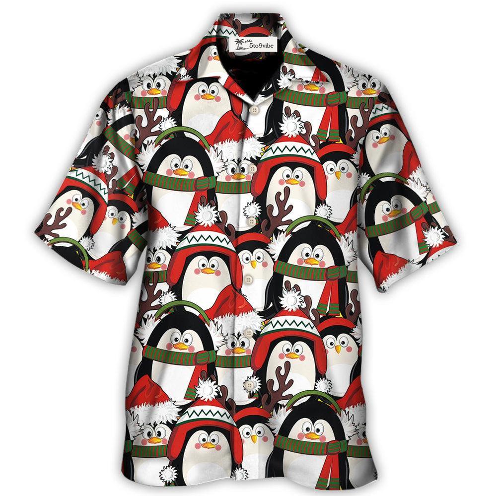 Hawaiian Shirt / Adults / S Christmas Penguin Cute Christmas Holiday - Hawaiian Shirt 