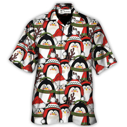 Hawaiian Shirt / Adults / S Christmas Penguin Cute Christmas Holiday - Hawaiian Shirt 