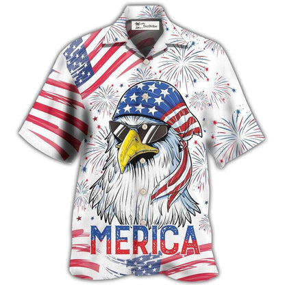 Hawaiian Shirt / Adults / S Eagle Independence Day American - Hawaiian Shirt 