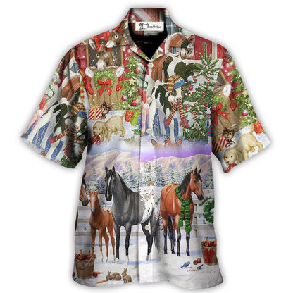 Hawaiian Shirt / Adults / S Christmas Farm Merry Xmas To Everyone - Hawaiian Shirt 