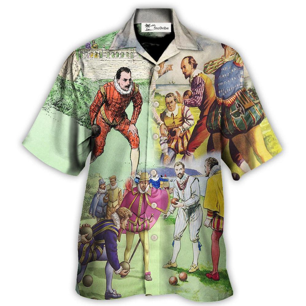 Lawn Bowling History Of Lawn Bowling Amazing - Hawaiian Shirt 