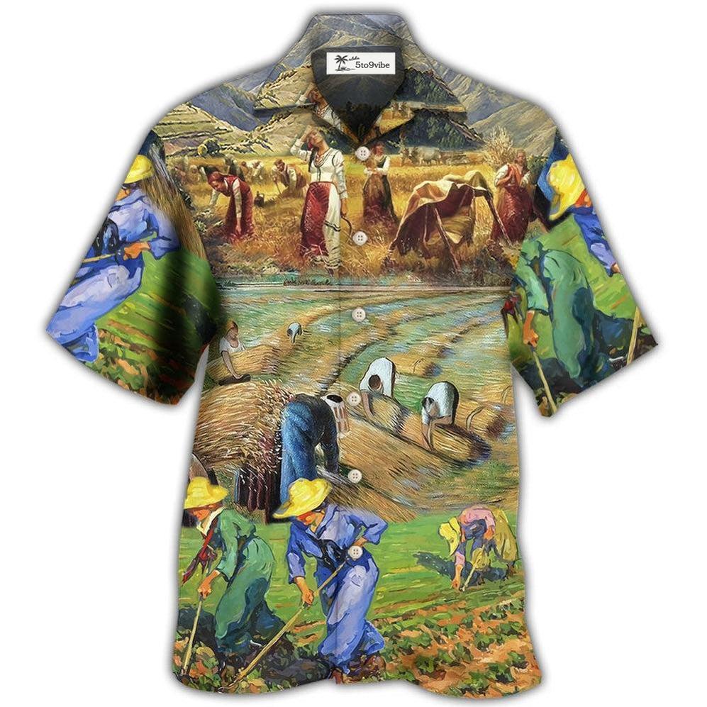 Hawaiian Shirt / Adults / S Farm Art Village Moutain - Hawaiian Shirt 