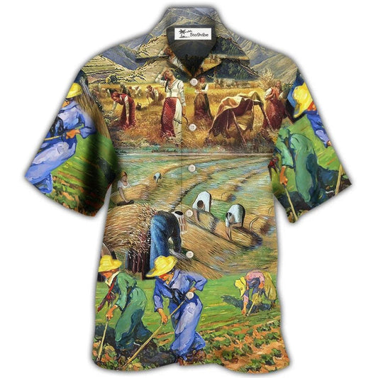 Hawaiian Shirt / Adults / S Farm Art Village Moutain - Hawaiian Shirt 