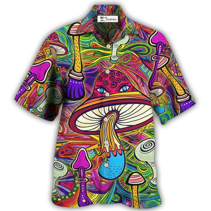 Hawaiian Shirt / Adults / S Hippie Mushroom Hypnotizing - Hawaiian Shirt 