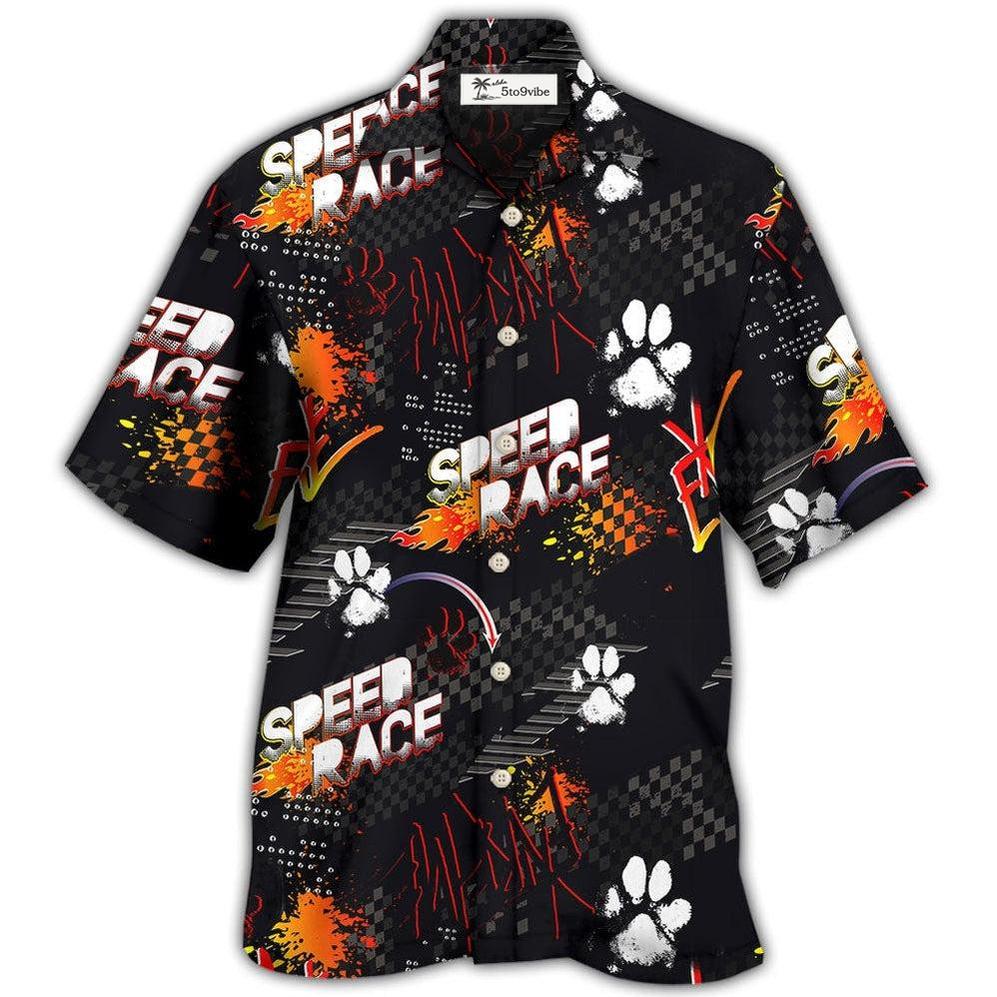Hawaiian Shirt / Adults / S Car Racing I Like Racing And Dogs - Hawaiian Shirt 