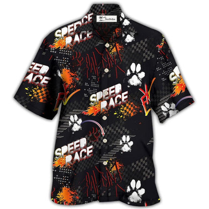 Hawaiian Shirt / Adults / S Car Racing I Like Racing And Dogs - Hawaiian Shirt 