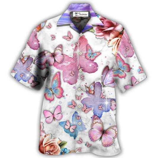 Hawaiian Shirt / Adults / S Butterfly I'm Not A Widow - Hawaiian Shirt 