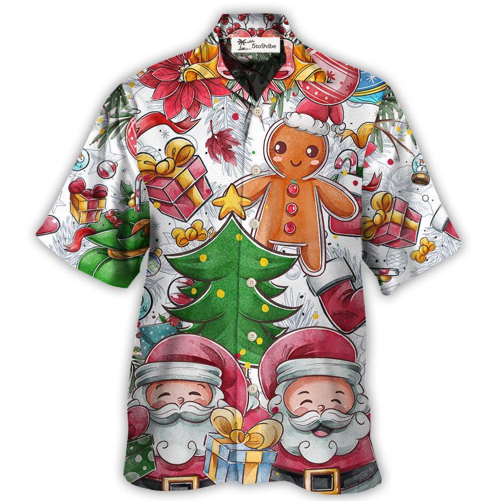 Hawaiian Shirt / Adults / S Christmas Santa Cutie Winter Snowman Gingerbread - Hawaiian Shirt 