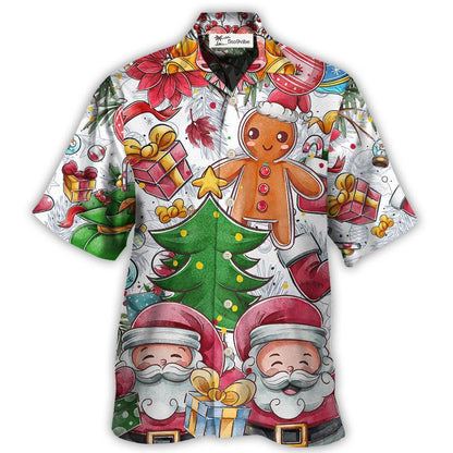 Hawaiian Shirt / Adults / S Christmas Santa Cutie Winter Snowman Gingerbread - Hawaiian Shirt 