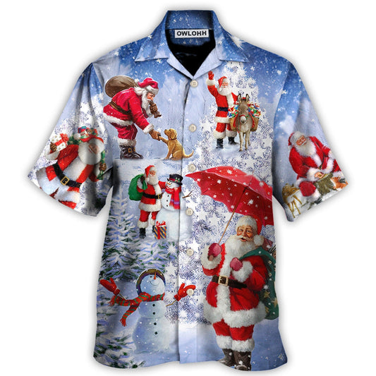 Hawaiian Shirt / Adults / S Christmas Santa Is Always With You Story Night Christmas Tree - Hawaiian Shirt 