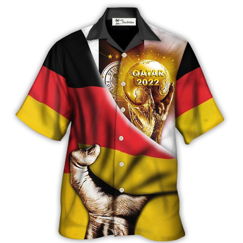 Hawaiian Shirt / Adults / S World Cup Qatar 2022 Germany Will Be The Champion Flag Vintage - Hawaiian Shirt 