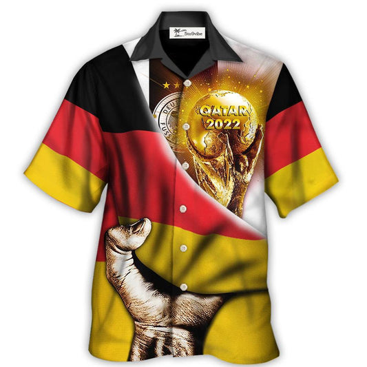 Hawaiian Shirt / Adults / S World Cup Qatar 2022 Germany Will Be The Champion Flag Vintage - Hawaiian Shirt 