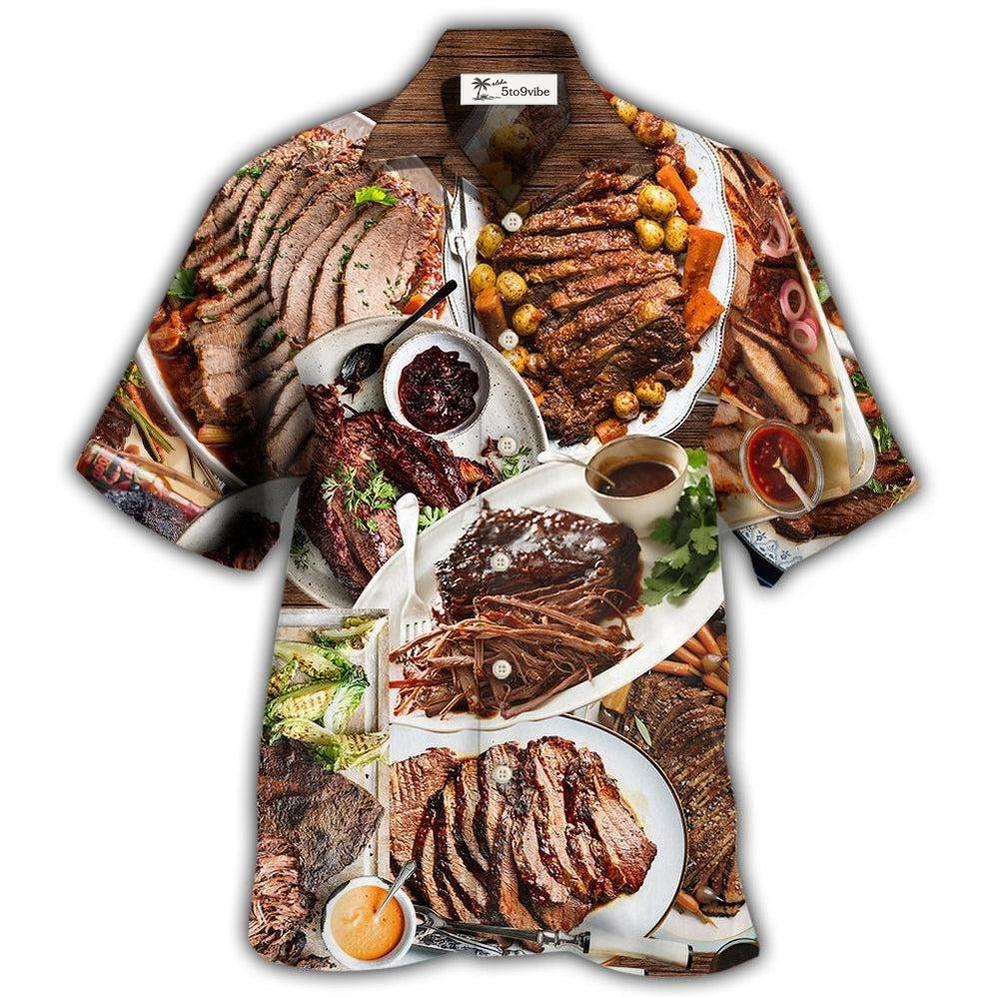 Hawaiian Shirt / Adults / S BBQ Brisket Delicious Meal For Life - Hawaiian Shirt 