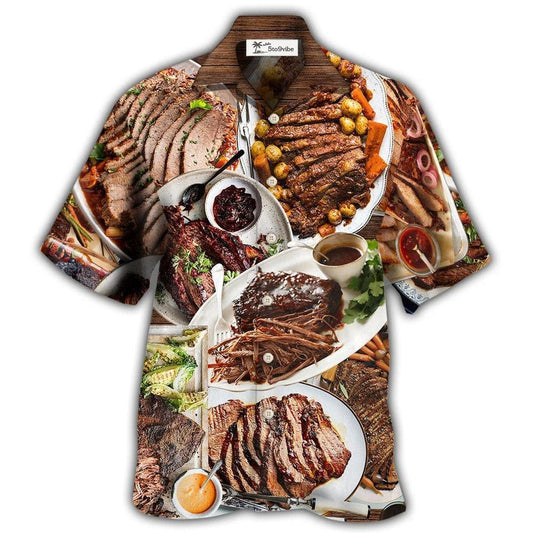 Hawaiian Shirt / Adults / S BBQ Brisket Delicious Meal For Life - Hawaiian Shirt 