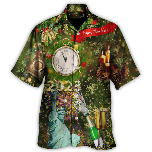 America 2023 Happy New Year Night - Hawaiian Shirt 