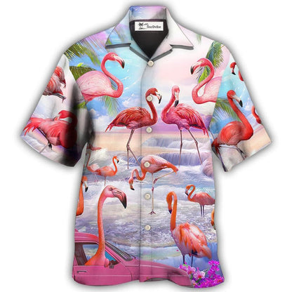 Hawaiian Shirt / Adults / S Flamingo In The Paradise Cool Style - Hawaiian Shirt 