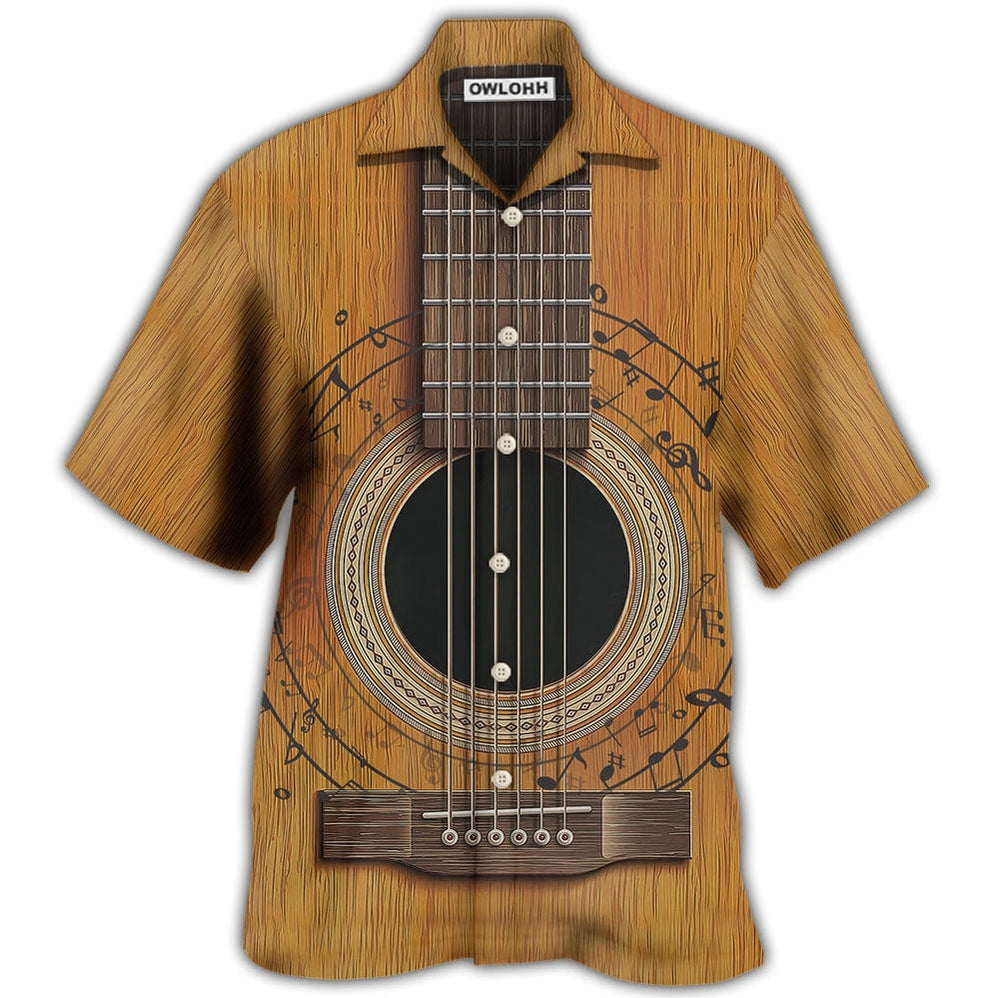 Hawaiian Shirt / Adults / S Guitar Old Retro Music Lover - Hawaiian Shirt 