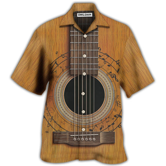 Hawaiian Shirt / Adults / S Guitar Old Retro Music Lover - Hawaiian Shirt 