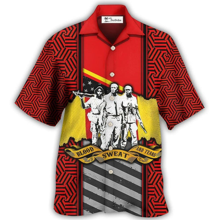 Hawaiian Shirt / Adults / S Veteran Vietnam Veteran Blood Sweat Tears - Hawaiian Shirt 