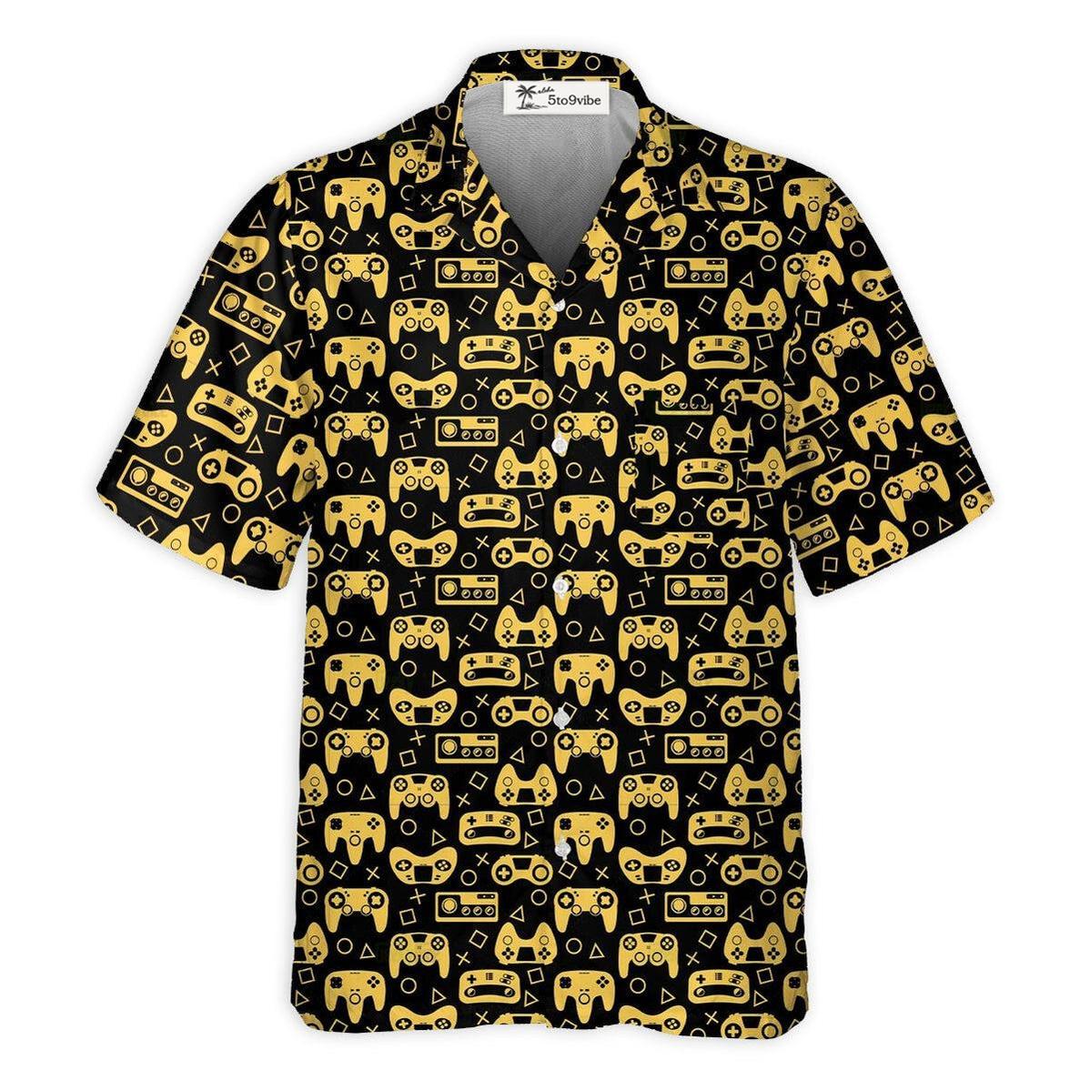 DnD Game Controller Black And Yellow Style - Hawaiian Shirt 