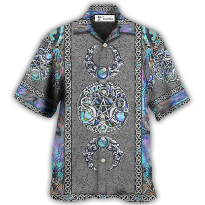Hawaiian Shirt / Adults / S Wicca Mystery Spirit Triple Moon Witch - Hawaiian Shirt 