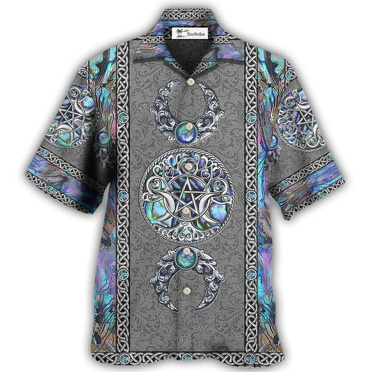 Hawaiian Shirt / Adults / S Wicca Mystery Spirit Triple Moon Witch - Hawaiian Shirt 